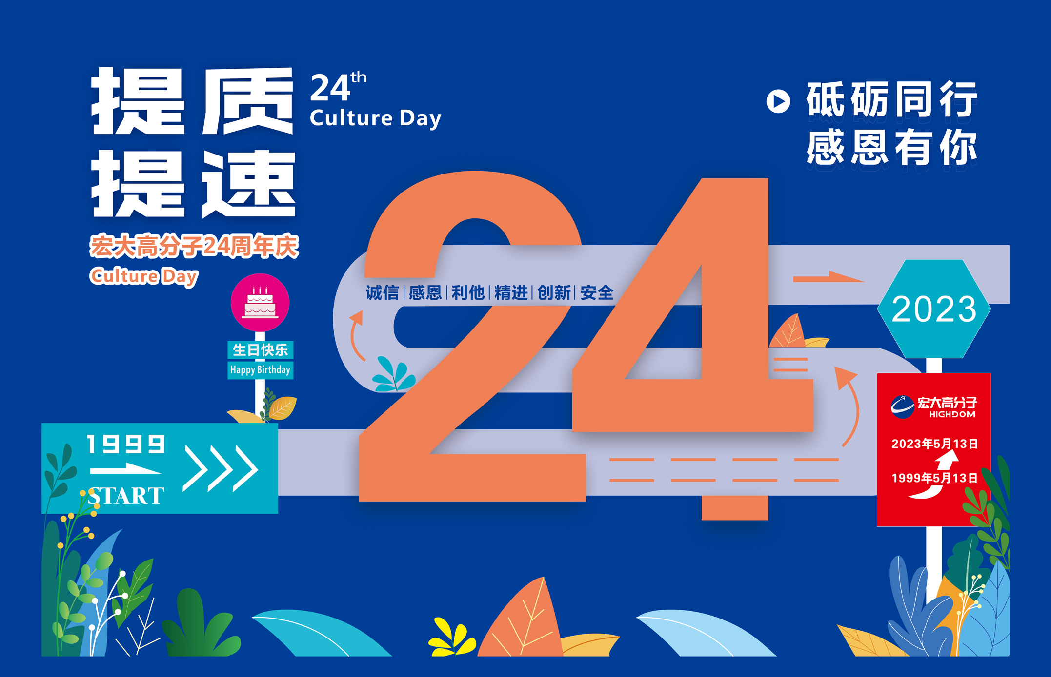 砥礪同行，感恩有你 | 宏大高分子24周年